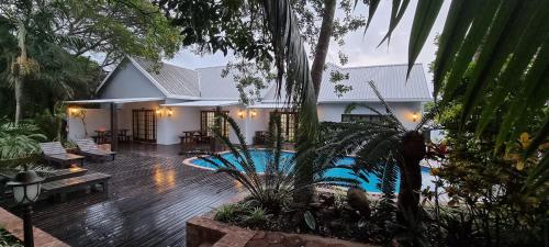 Exterior view, Leopard Tree Lodge in Saint Lucia Estuary