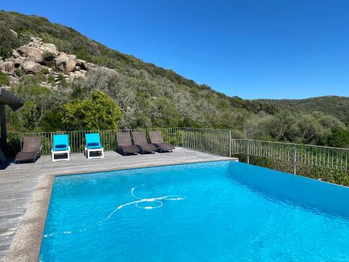 Villa 8 personnes, piscine chauffée gîte à louer Poggio d'Olmo