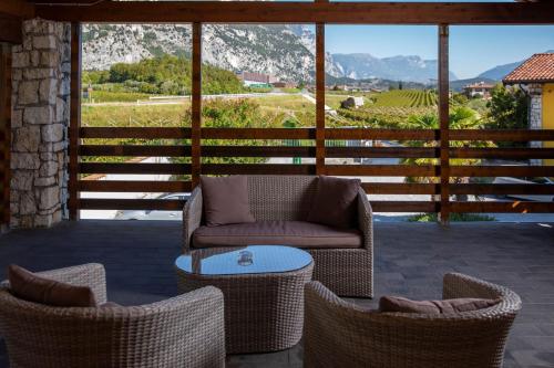 Erkély/terasz, Maso Agritur Santa Lucia in Dro