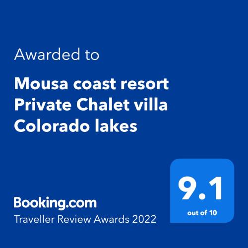Mousa coast resort Private Chalet villa Colorado lakes in Suez