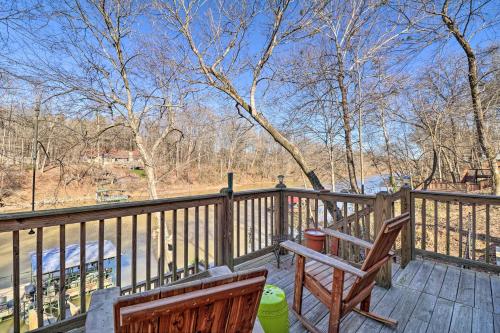 Riverfront Heber Springs Home Spacious Deck!