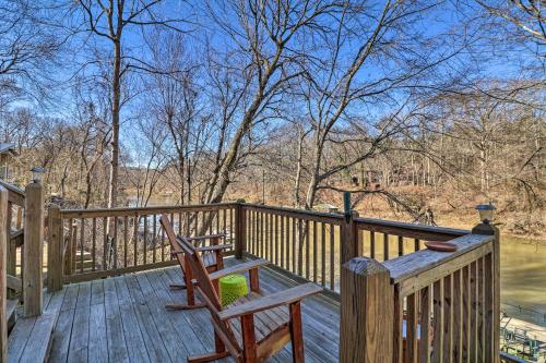 Riverfront Heber Springs Home Spacious Deck!