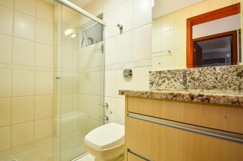 浴室, Apartamento 3 quartos na Trindade, 500 m da UFSC N627 in 特林達迪