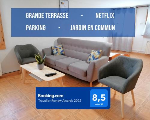 Logement & Terrasse au Lac Léman - Location saisonnière - Chens-sur-Léman