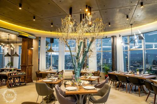 餐廳, Sky Hotel Korce in 科爾察