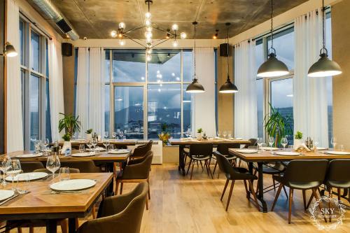 餐廳, Sky Hotel Korce in 科爾察