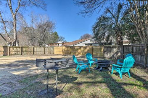 North Charleston Home with Fire Pit and Gazebo!