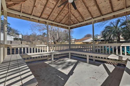 North Charleston Home with Fire Pit and Gazebo!