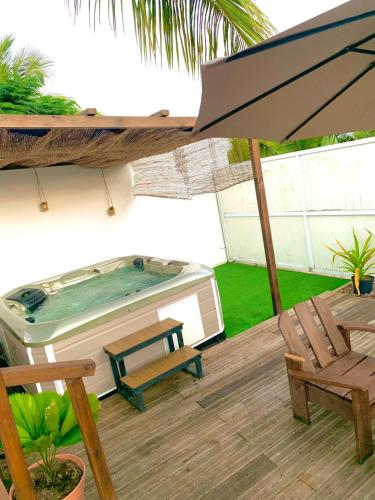 Villa de 3 chambres avec piscine privee terrasse amenagee et wifi a Anse Bertrand a 2 km de la plage photo 3