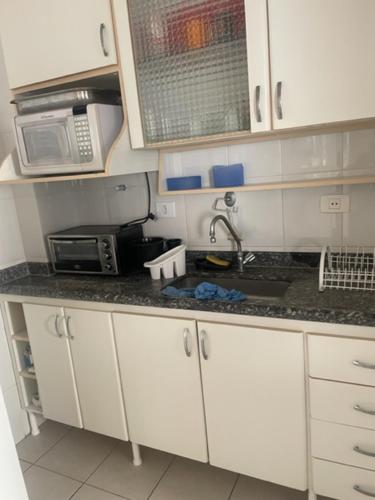 Kitchen, Lindo Apartamento Guaruja- Praia das Asturias in Asturias