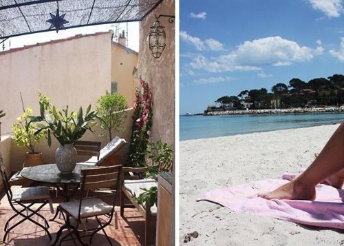 Romantic apartment in old Antibes with roof terrace