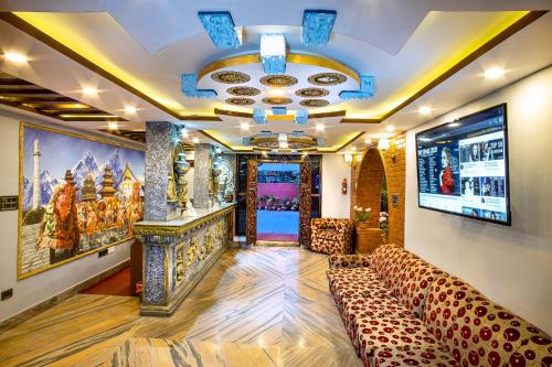 Bar/lounge, Hotel BnB Mhepi in Balaju Gongabu