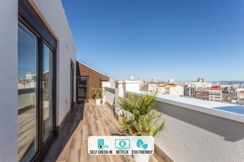  Indigo Rooftop, Unterkunft in A Coruña