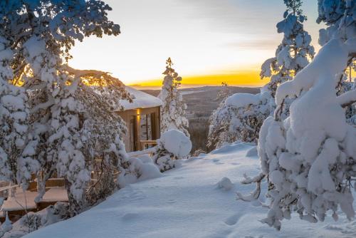 A szálláshely kívülről, Lapland View Lodge in Hedenaset