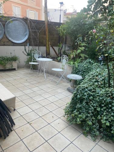 Studio 13B with owner Garden in Beausoleil