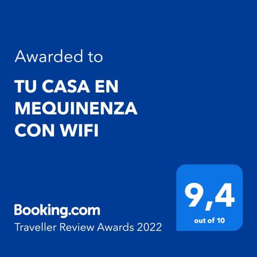 TU CASA EN MEQUINENZA CON WIFI