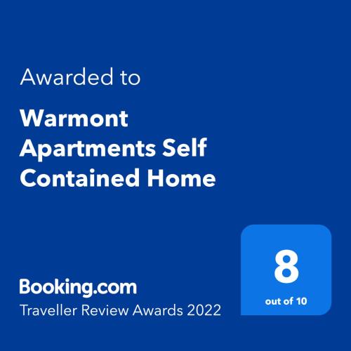 . Warmont Apartments Self Contained Home