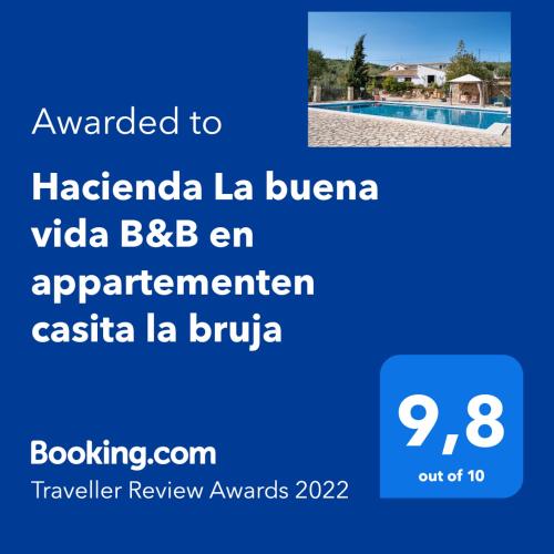  Hacienda La buena vida B&B en appartementen casita la bruja in Algarinejo