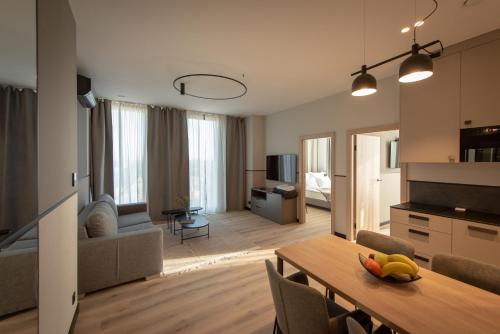 Ruang bersama/area TV, Sarnia Point Apartamenty Prestige in Jagodno