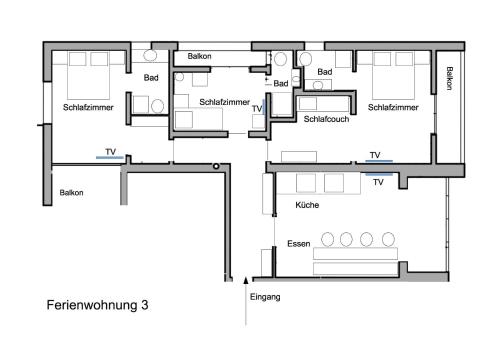 Three-Bedroom Apartment