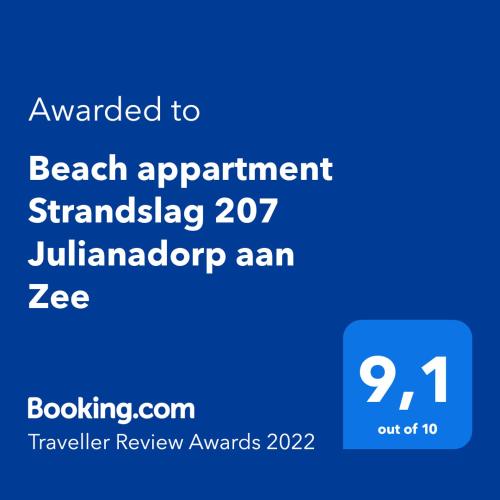 Beach appartment Strandslag 207 Julianadorp aan Zee