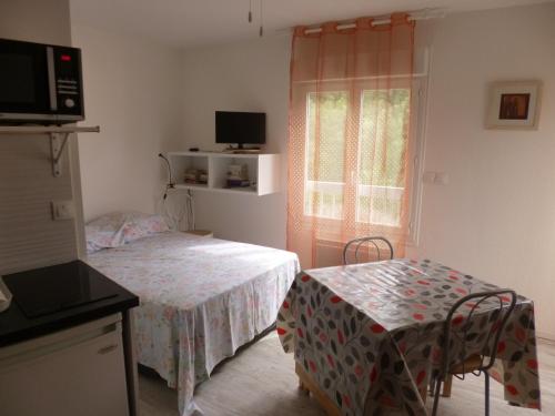 studio 23m² avec lit fixe en 140 et canapé clicclac