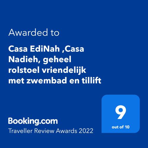  Casa EdiNah ,Casa Nadieh, geheel rolstoel vriendelijk met zwembad en tillift in Margen de Abajo