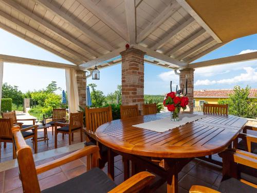 Balkons/terase, Villa Salvea with heated pool in Montizana