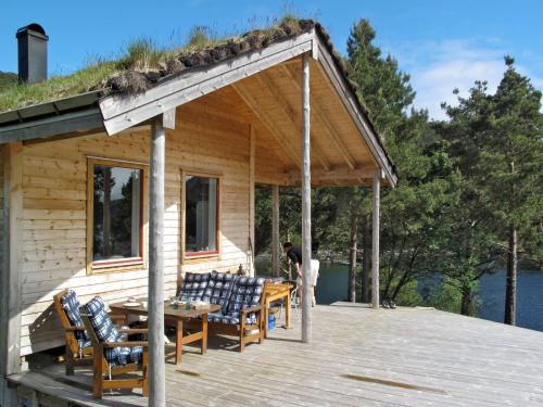 Erkély/terasz, Chalet Svanöy by Interhome (Chalet Svanoy by Interhome) in Stongfjorden