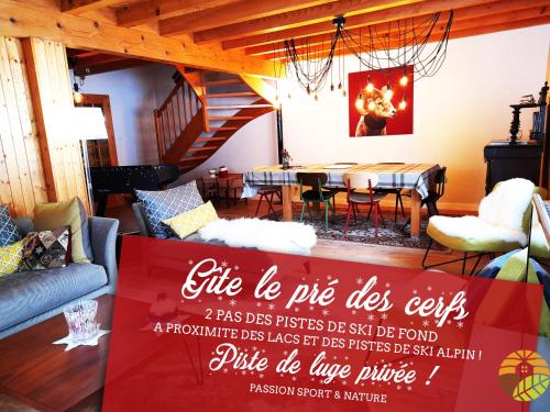 ⁂⁂ GITE LE PRES AU CERF [CLEDICIHOME] 2 steps from the LISPACH resort // PRIVATE toboggan run! SNOWSHOE DEPARTURE ⁂⁂ - Location saisonnière - La Bresse