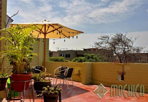 陽台/露台, Hostal Residencial Mochica in 利馬北區