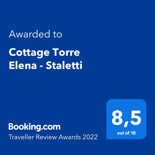 Cottage Torre Elena - Staletti