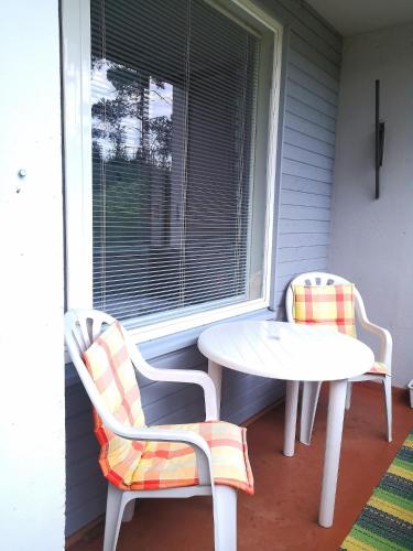 Terraza/balcón, Двухкомнатные просторные апартаменты. in Imatra