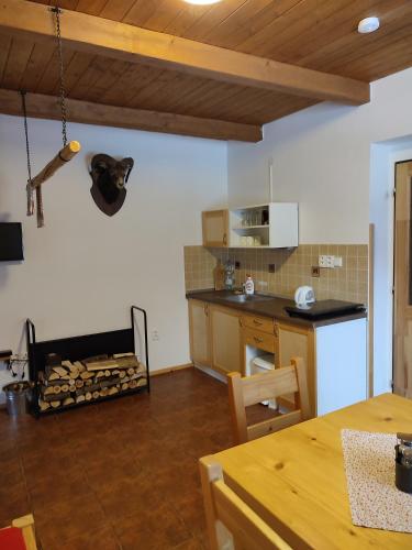 Konyha, Apartmány Hájenka (Apartmany Hajenka) in Stárkov