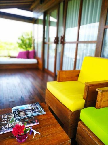 balcon/terrasse, Marind Dive Eco Resort in Waha