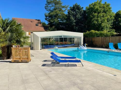 L'Annexe- guest house avec piscine studio avec coin chambre - Location saisonnière - Rosny-sur-Seine