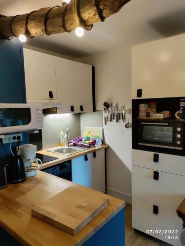 厨房, studio Seignosse Océan (plages et commerces à pied) (studio Seignosse Ocean (plages et commerces a pied)) in 塞纽斯