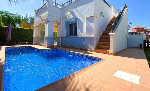  Lovely, Detached Villa with Private Pool, Heated if Required, & Sunny Garden on the Prestigious Mar Menor Golf Resort CED19 in Torre-Pacheco