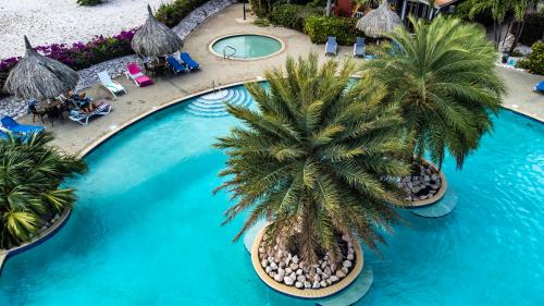 Úszómedence, Modern appartement op resort Seru-Coral 4 pers 2 slpk met een groot zwembad in Willemstad városközpont