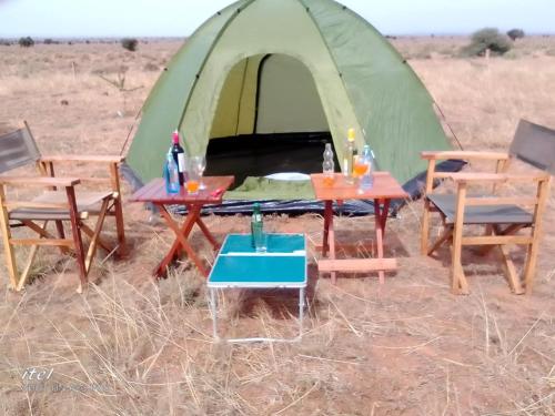 Amanya 2- Twin Pitch Tent with Mt Kili view