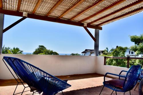 Balkons/terase, Carri Surf Studio in Puerto Eskondido