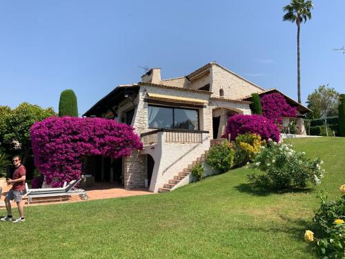 Villa provençale 10 personnes, vue mer et piscine gîte à louer Cagnes-sur-Mer