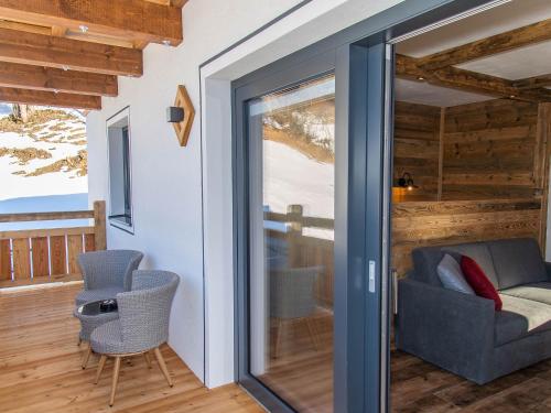 Erkély/terasz, Gasthof Appartements Gamskar in Gamskarkogel