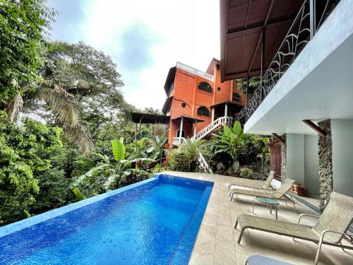 View, Casa Castillo, 3 or 6 Bdr, Manuel Antonio, Ocean view in Quepos