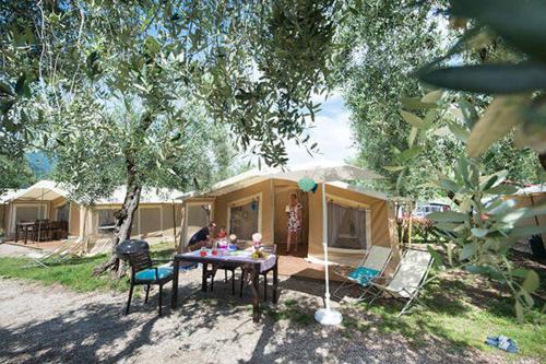 Tent with Shared Bathroom