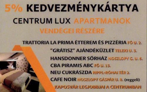 Centrum Lux 2 Apartmanok