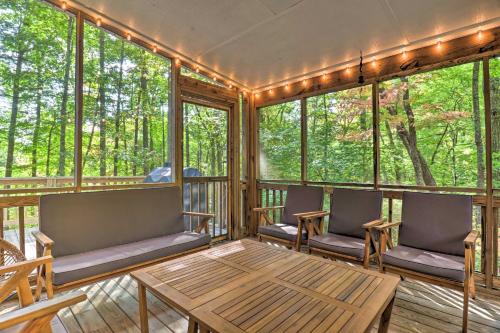 North Carolina Retreat with Hot Tub, Deck and Fire Pit