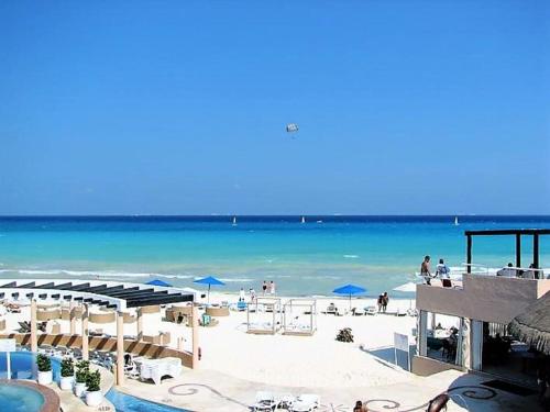 Beachfront Condo, Incredible Balcony View @ Fishermens Playacar 1 in Playa del Carmen, Mexico
