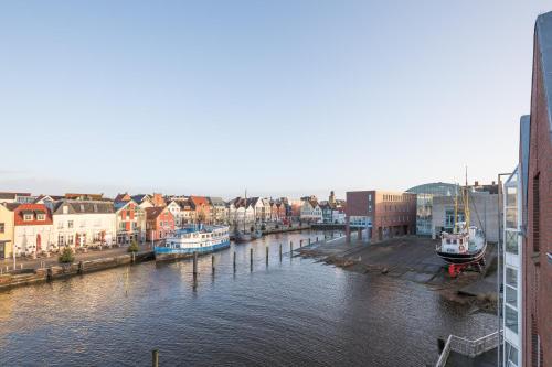Ebbe und Flut in Husum, Deutschland