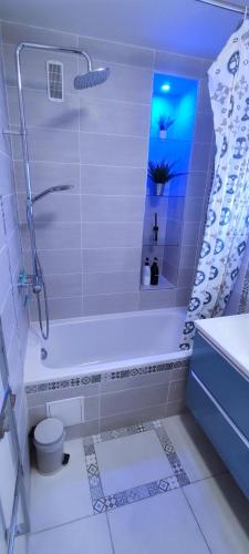 Bathroom, T4 Massy TGV by Beds4Wanderlust - 80m2 avec Terrasse et bureau - proche coulee verte - ideal Pro ou  in Massy